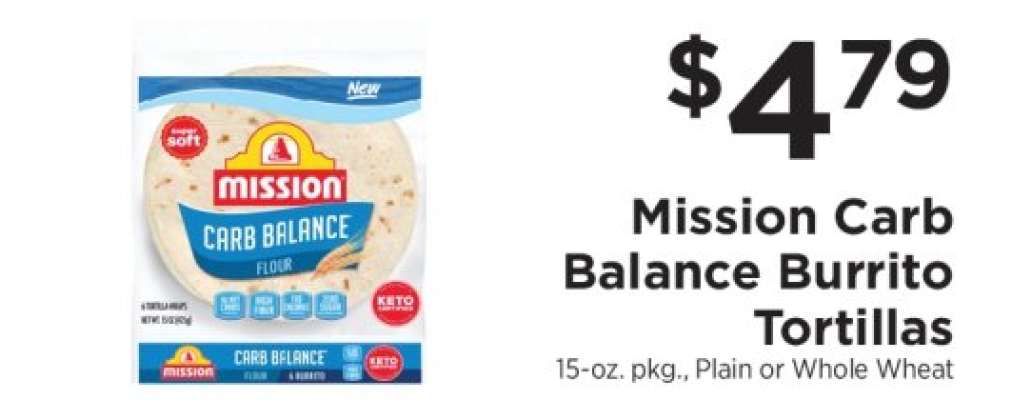Mission Carb Balance Burrito Tortillas