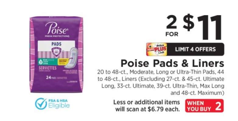 Poise Pads & Liners