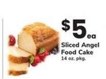 Sliced Angel Food Cake