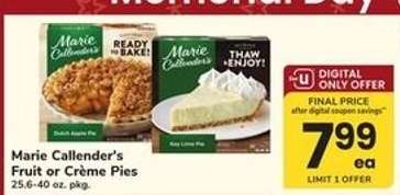 Marie Callender's Fruit or Crème Pies