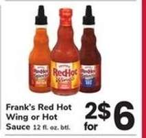 Frank's Red Hot Wing or Hot Sauce
