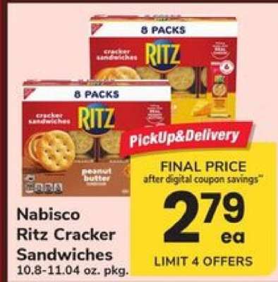 Nabisco Ritz Cracker Sandwiches
