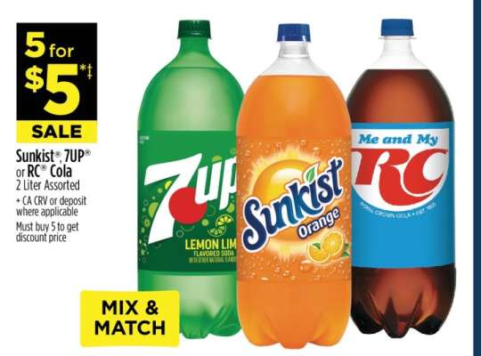 Sunkist, 7UP or RC Cola
