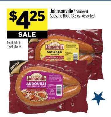 Johnsonville Smoked Sausage Rope 13.5 oz. Assorted