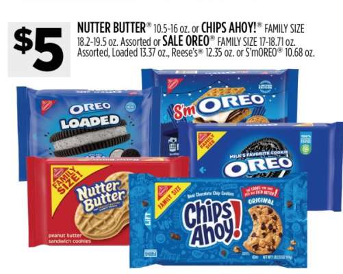 NUTTER BUTTER® or CHIPS AHOY!® FAMILY SIZE