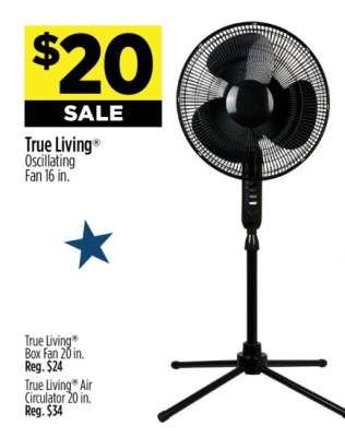 True Living® Oscillating Fan 16 in.