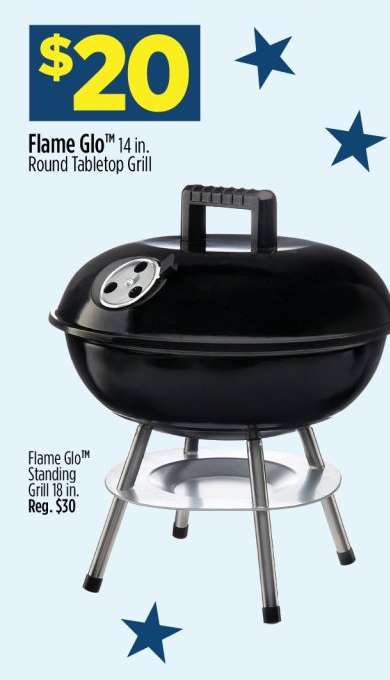 Flame Glo 14 in. Round Tabletop Grill
