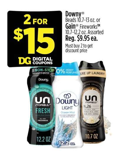 Downy Beads or Gain Fireworks