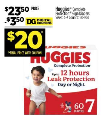 Huggies Complete Protection® Giga Diapers