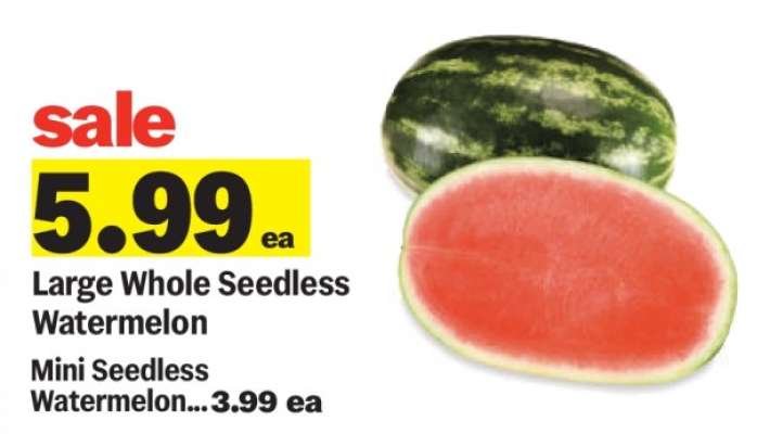 Large Whole Seedless Watermelon