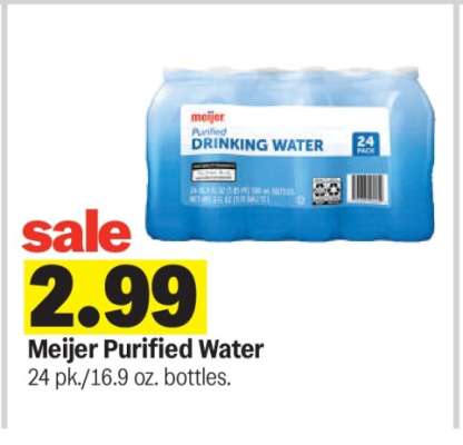 Meijer Purified Water