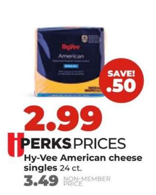 Hy-Vee American cheese singles