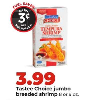 Tastee Choice jumbo breaded shrimp