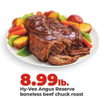 Hy-Vee Angus Reserve Boneless Beef Chuck Roast