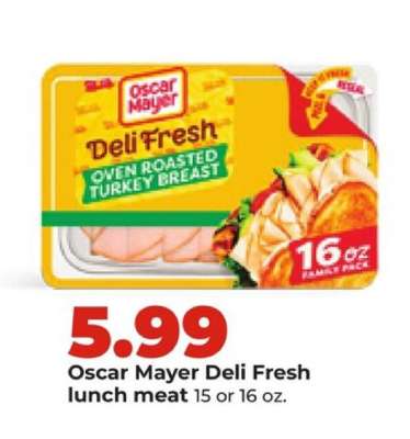Oscar Mayer Deli Fresh Lunch Meat