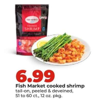 Fish Market cooked shrimp