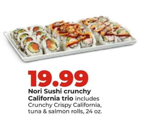 Nori Sushi crunchy California trio