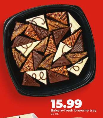 Bakery fresh brownie tray