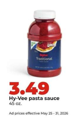 Hy-Vee pasta sauce