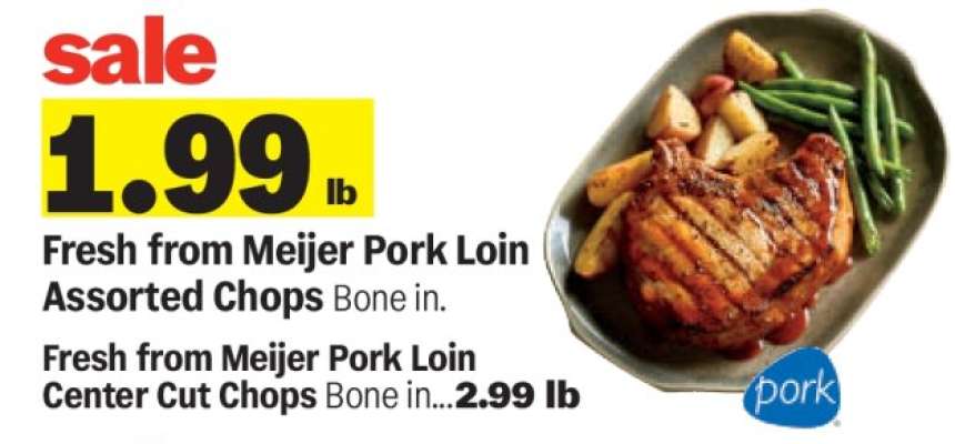 Fresh from Meijer Pork Loin Assorted Chops