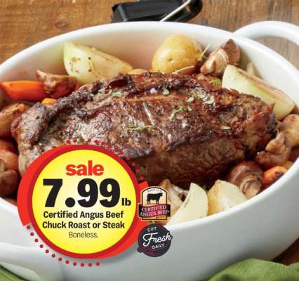 Certified Angus Beef Chuck Roast or Steak