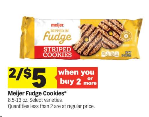 Meijer Fudge Cookies