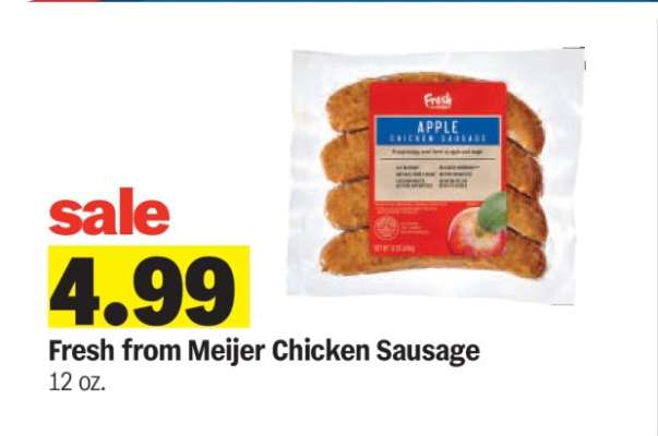 Fresh from Meijer Chicken Sausage