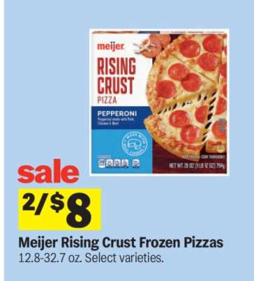 Meijer Rising Crust Frozen Pizzas*