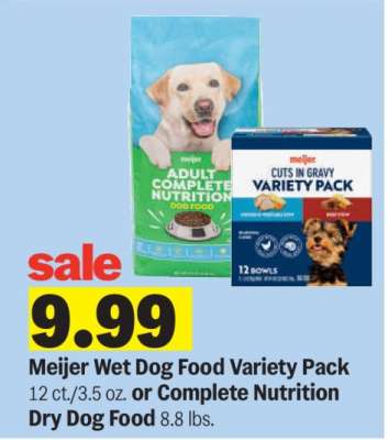Meijer Wet Dog Food Variety Pack