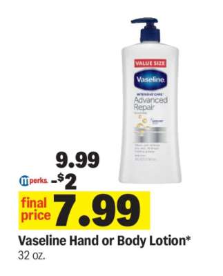 Vaseline Hand or Body Lotion*