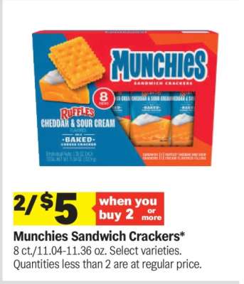 Munchies Sandwich Crackers