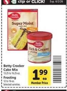 Betty Crocker Cake Mix & Frosting