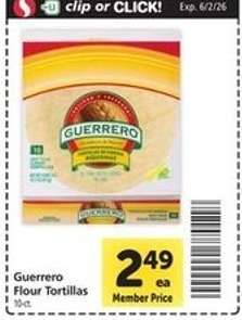 Guerrero Flour Tortillas