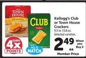 Kellogg's Club or Town House Crackers