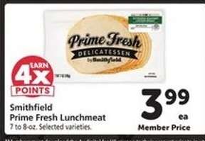 Smithfield Prime Fresh Lunchmeat