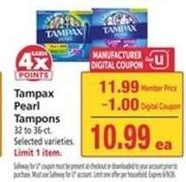 Tampax Pearl Tampons