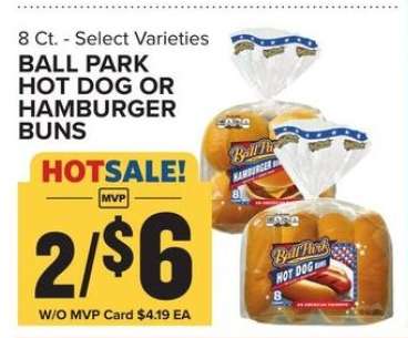 Ball Park Hot Dog or Hamburger Buns