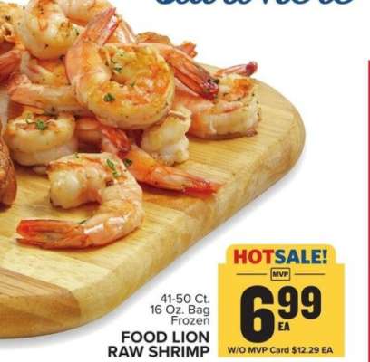 Food Lion Raw Shrimp