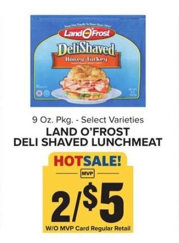 Land O'Frost Deli Shaved Lunchmeat