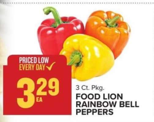 Food Lion Rainbow Bell Peppers