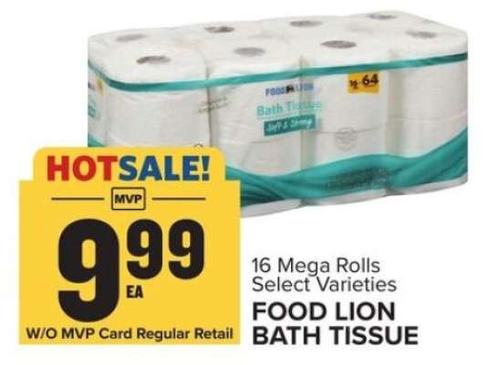 FOOD LION BATH TISSUE