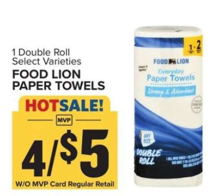 FOOD LION PAPER TOWELS