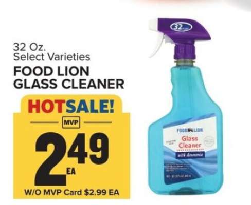 FOOD LION GLASS CLEANER