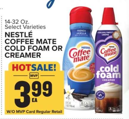Nestlé Coffee-Mate Cold Foam or Creamer