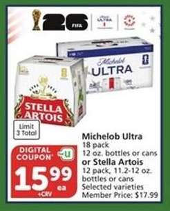 Michelob Ultra or Stella Artois
