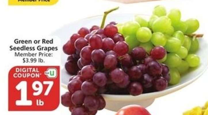 Green or Red Seedless Grapes