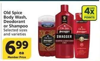 Old Spice Body Wash, Deodorant or Shampoo