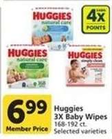 Huggies 3x Baby Wipes