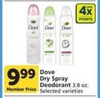 Dove Dry Spray Deodorant