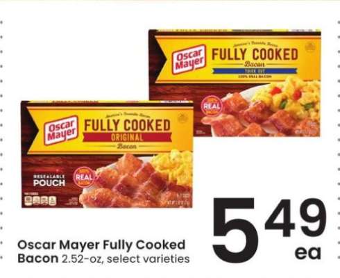Oscar Mayer Fully Cooked Bacon*